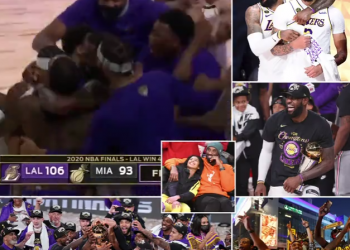 FOTO/ Los Angeles fiton titullin kampion 9 muaj pas vdekjes së Kobe Bryant, titulli i dedikohet legjendës