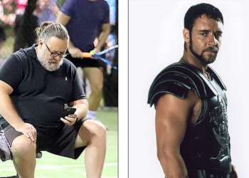 FOTO/ “Gladiatori”, i transformuar në mënyrë të frikshme, Çfarë ka ndodhur me Russell Crowe
