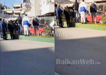 Makina aksidenton gruan në rrugë, transportohet me urgjencë në spital