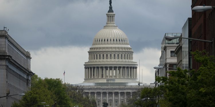 The U.S. Capitol is seen on April 13.