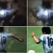 VIDEO/ Publikohen pamjet, imazhi i Diego Maradonës në qiell!