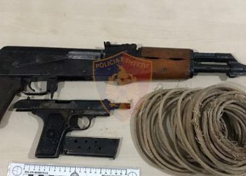 Të shtëna në Lezhë, policia kap dy persona me armë dhe fitil dinamiti