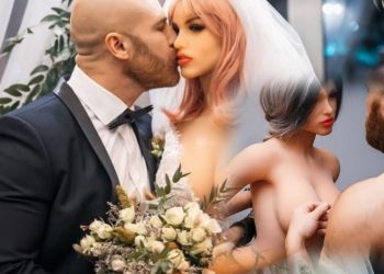 FOTO +16 / Është martuar me një kukull… Bodybuilderi e çon ‘nusen’ te mekaniku