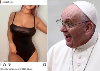 Papës i rrëshket dora sërish, i jep ”like” një tjetër modeleje