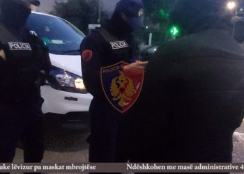 Policia bën bilancin e 24 orëve të fundit/ 453 të ndëshkuar për maskat