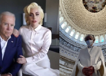 Lady Gaga zbavit fansat me himnin kombëtar amerikan në inaugurimin e Joe Biden