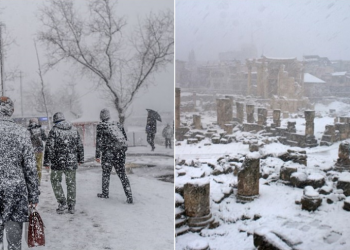 FOTO/ Stuhia e borës godet Lindjen e Mesme. Zbardhet Libani, Izraeli dhe Siria