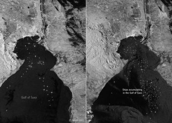 Pamjet satelitore të Kanalit të Suezit/ Qindra anije në pritje, ekspertët: Bota drejt një katastrofe ekonomike (FOTO)