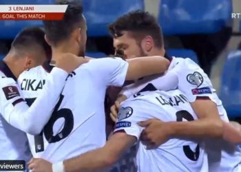 Andorrë-Shqipëri / Lenjani kalon në avantazh Kombëtaren, pjesa e parë mbyllet 0-1