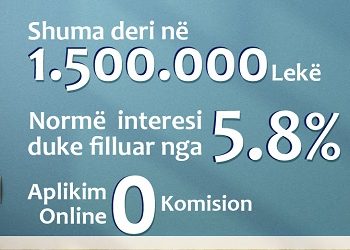 Credins Bank vjen me ofertën më të re të kredisë konsumatore
