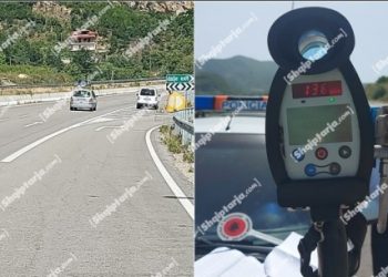 Aksidenti tragjik, Operacionalet e Tiranës ‘krehin’ autostradën Vlorë-Fier, vendosen mbi 15 gjoba! Në Bërzhitë policia heq 8 patenta, shoferët me mbi 130 km/h