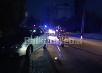 Aksi Lezhë-Shëngjin/Makina e përplas ciklomotorin, një i plagosur (EMRI)