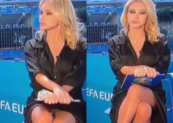 VIDEO/ Fustani “tradhëton’ gazetaren e njohur, i ekspozon pjesët intime