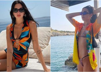 Çfarë thotë në shqip/ Dua Lipa shijon pushimet në rivierën shqiptare, publikon video me të dashurin duke u hedhur në det