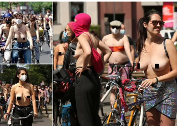 Protesta e pazakontë në Gjermani, qindra vajza marshojnë “topless” në rrugët e Berlinit
