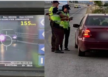 Shpejtësi, drejtim mjeti nën efektin e alkoolit dhe pa patentë/ Policia aksion, ndëshkon shoferët e pabindur, 9 prej tyre përfundojnë në pranga
