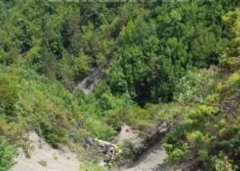 Pamje nga vendngjarja e Gramshit/ Minibusi ra në përrua konfirmohet një viktimë dhe nëntë të plagosur
