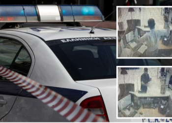 VIDEO/ I maskuar dhe armatosur, momenti kur shqiptari i arratisur nga burgu grabit bankën në Greqi