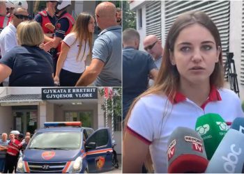 Të qara, ulërima dhe sherr para gjykatës/ Ish-kandidatja për deputete e LSI, këmbëngul pas arrestimit të familjarëve: Na kanë shitur pronën