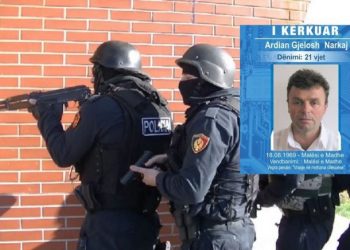 U plagos gjatë aksionit të RENEA-s, njoftimi zyrtar i policisë: Ardian Narkaj fshihej në një stan bagëtish, nuk iu bind urdhrit për t’u dorëzuar