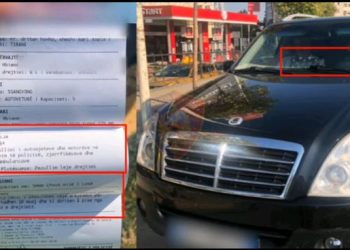 VIDEO/ Të kamufluar me logot e institucioneve dhe me uniforma, policia ndalon dhe gjobit “të fortët”