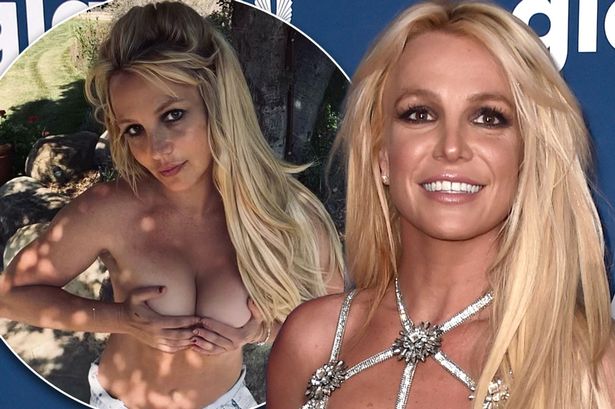 Britni Spearsning yalangoch mashhur fotosuratlari