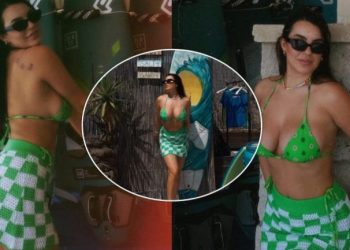 Që kur Shkelzeni u shpall “non grata”, nusja e Berishajve shfaqet vetëm. Publikon fotot me bikini, duket shumë në formë