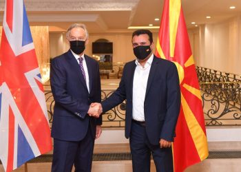 Toni Blair vizitë në Maqedoninë e Veriut, takim me Zaev, ish-kryeministri britanik: Ballkani i Hapur do sjellë përfitime për qytetarët e tri vendeve
