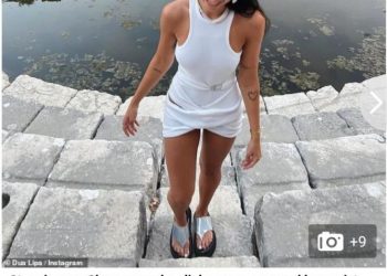 FOTOT/ Pushimet e Dua Lipës në jug “pushtojnë” mediat ndërkombëtare, Daily Mail shkrime për artisten dhe Shqipërinë