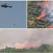 FOTO/ Dita e shtatë e zjarreve në Karaburun, nis ndërhyrja nga ajri me helikopter për shuarjen e flakëve