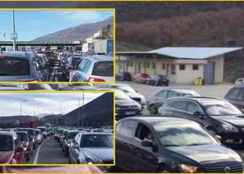 Fundjavë në bregdet/ Kosovarët “dynden” drejt Shqipërisë. Radhë kilometrike në pikën kufitare të Morinës