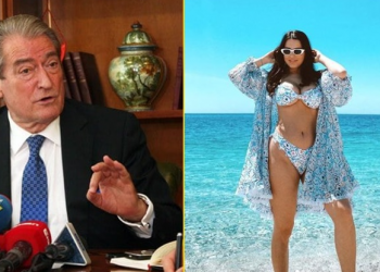 FOTOT/ Vjehrri Berisha në terren për “kokën” e Bashës, nusja Armina pyet ndjekësit: Cili bikini më rri më mirë?