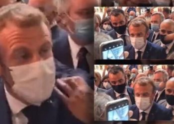 VIDEO/ Macron nuk i ndahen incidentet, pas shuplakës, një i ri e godet me vezë në mes të turmës