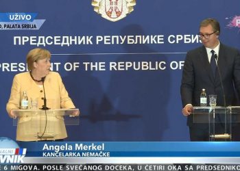 Vuçiç i bëhet e qartë pas takimit me Merkel: Jo BE pa u zgjidhur çështja e Kosovës