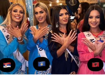 ‘Tërbohen’ mediat serbe/ Bëri simbolin e shqiponjës dykrenare, Miss Serbia lë garën