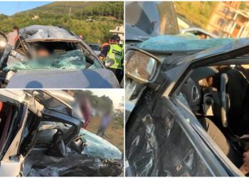 FOTOT/ Pamjet e rënda, trupi i ‘varur’ në xhamin e thyer, aksidenti i tmerrshëm në Milot, 4 të plagosur