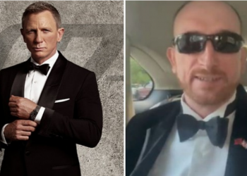 Heq kostumin e diplomatit, Ambasadori i Britanisë në Shqipëri në rolin e James Bond