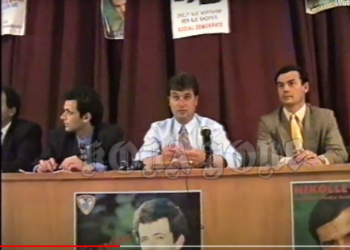 VIDEO/ Kur Aleksandër Frangaj dilte në miting me Nikoll Lesin