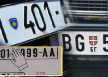 Pas “çlirimit” të kufijve, nga sot nis zbatimi i pikës së dytë të marrëveshjes/ Kosova dhe Serbia mbulojnë simbolet shtetërore në targat e automjeteve