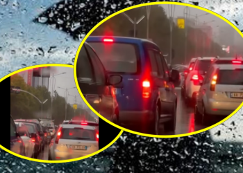 Tirana nën pushtetin e shiut/ Bllokohen rrugët e kryeqytetit, ja akset më problematike