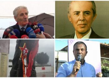 “S’ka burrë ta shkundë Enverin”/ Deputeti i PS mbështetet nga kreu i PPSH në Shkodër. Nderon me grusht dhe vendos yllin e kuq: Bujar Çela…!