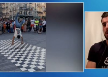 Nga lavazhier në artistët më të preferuar të rrugëve/ Dibrani “çmend” turmat me akrobacinë e tij