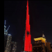 FOTO/ Ndërtesa më e lartë në botë ndriçohet me flamurin shqiptar. Burj Khalifa ‘vishet’ kuqezi