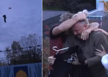 VIDEO/ Fëmijët i bëjnë surprizën e veçantë nga qielli, përlotet Sabiani
