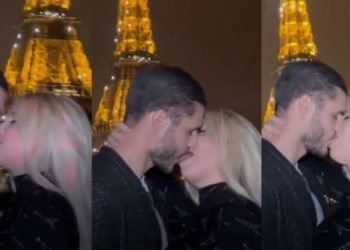VIDEO/ Puthje me pasion për t’i dhënë fund krizës. Nuk përmbahen Wanda dhe Ikardi