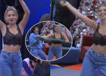 VIDEO: Beniada i vë ‘flakën’ shtëpisë së ‘Big Brother VIP’, heq bluzën dhe…