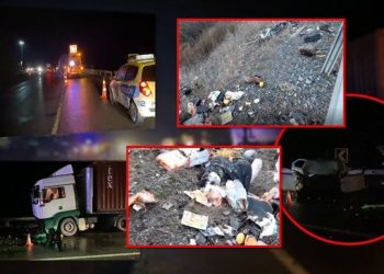 VIDEO/ Tym, flakë dhe makinat copë-copë, ja pamjet nga aksidenti tragjik që humbi jetën fëmija 3-vjeç