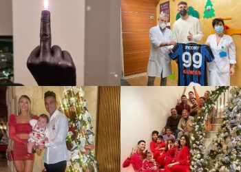 Foto familjare, dhurata dhe… gishti i mesit i Ibrës: Krishtlindjet e futbollistëve
