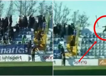 VIDEO/ Skandal në ndeshjen e superiores: Kërcasin stolat kokës në ndeshjen Laçi-Tirana