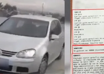 Bëri drift me makinë dhe postoi videon në internet, policia e gjobit me 600 mijë lekë